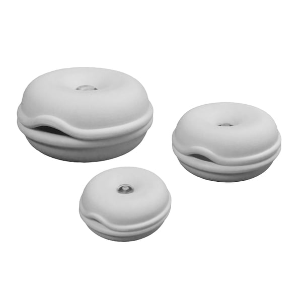 Cable Turtle Organizer 3pc Set- Mini, Small, Large- White